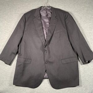 Brooks Brothers Suit Jacket Mens 52R Gray Wool 2 Button Madison Blazer Made USA